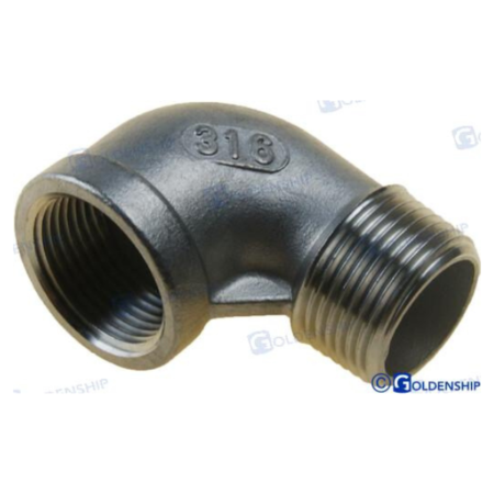 Codo 90º M-H  Inox    2"