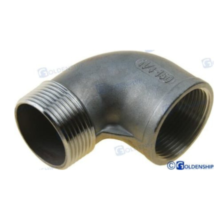 Codo 90º M-H  Inox   1-1/2