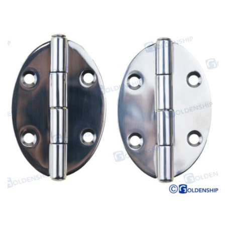Bisagra Inox Oval 78X56  (Pack 2)