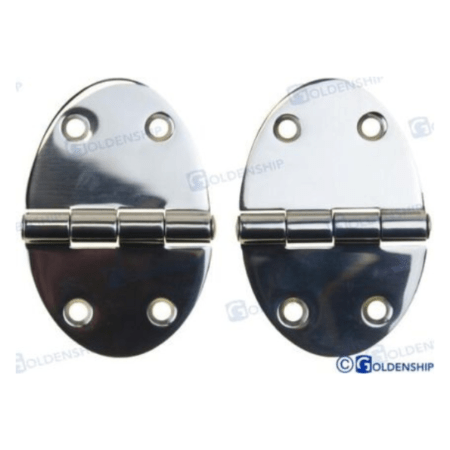 Bisagra Inox Oval 51X35 (Pack 2)