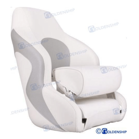 Asiento Sport Ergonómico Blanco/Gris