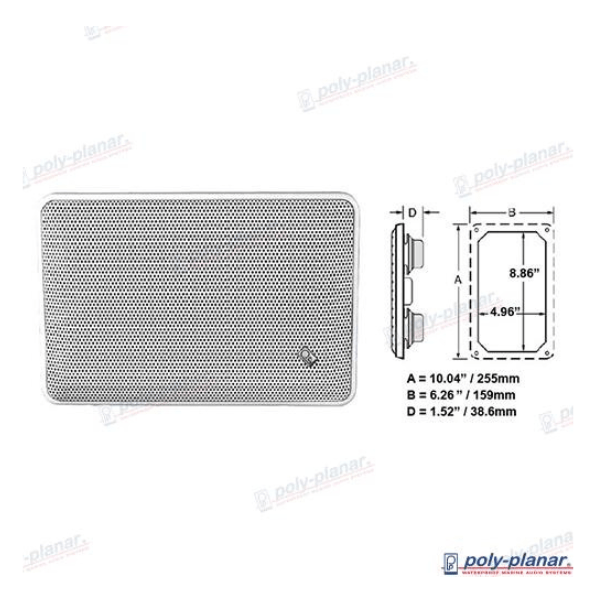 kdkkkd Par Altavoces Platinium 255Mm X 159Mm
