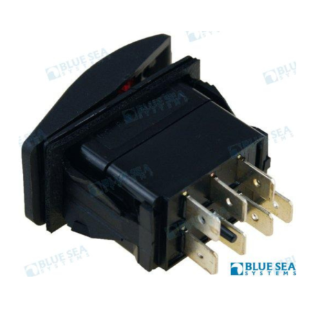 Interruptor Luz (ON)-OFF-ON Negro