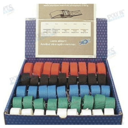caja cinchas surtidas - 45 ud.