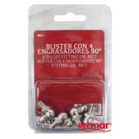 Blister Con 4 Engrasadores 90º