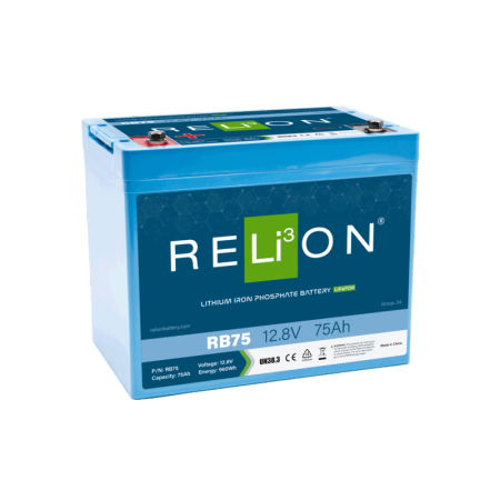 Baterías De Litio Rb-75 / 12V-75Ah - 12V/75Ah - Mm 260X168X210