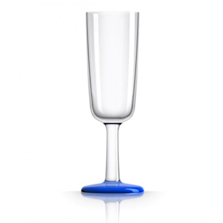 Copa De Champán Klein Azul - 180 Ml - H 185 X Ø 65 Mm