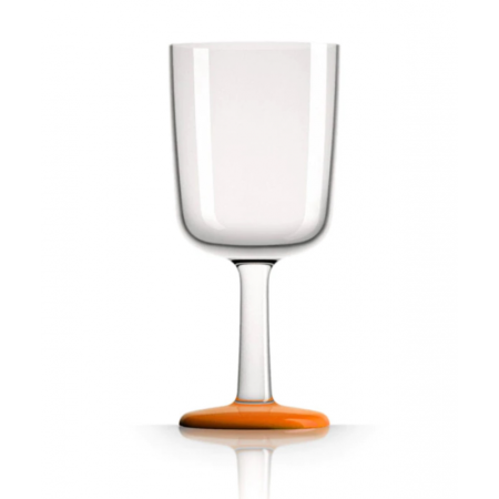 Copa De Vino Naranja - 300 Ml - H 165 X Ø 65 Mm