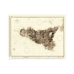 Mapa Histórico De La Isla De Sicilia - Mapa Histórico De La Isla De Sicilia