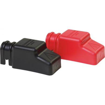 Aisladores De Tapa De Cable Cuadrados - Rojo-Negro