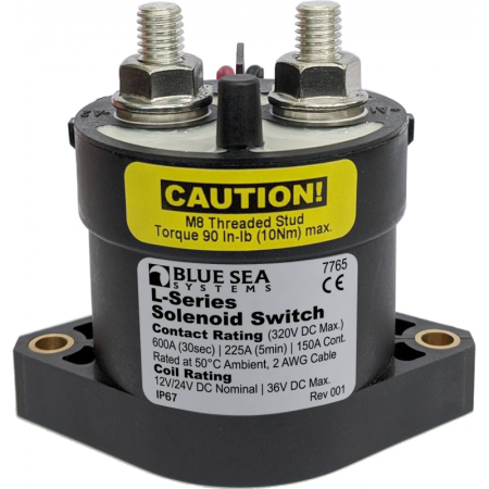 Solenoide Serie L - 12/24V - 250Amp Max