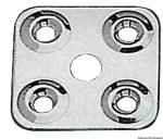 Placa de acero inoxidable para correas.