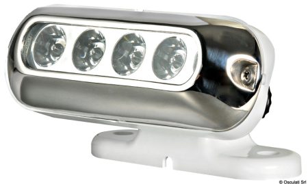 Luz LED con soporte ajustable.