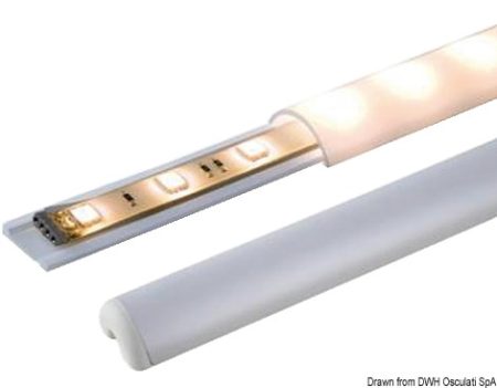 Perfil para empotrar tiras LED
