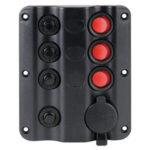 Panel Electrico Ondulado tipo LED 4 interruptores con encendedor