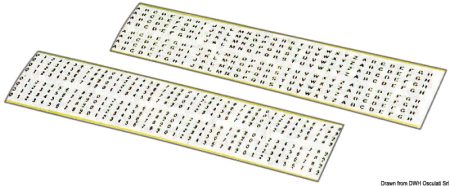 Números y letras autoadhesivos, negro sobre fondo blanco, tamaño 3 mm