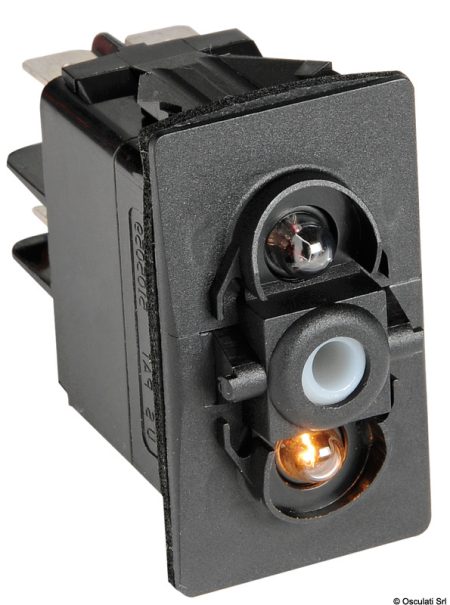Interruptor basculante Marina R II de doble LED, estanco IP56