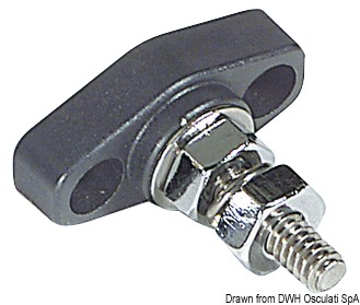Uniones de postes de potencia para cables eléctricos.