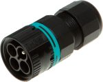 Enchufe/toma de 2/3/4 polos para montaje en panel o mamparo