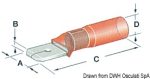 Terminales Faston, preaislados estancos termorretráctiles de 6,3 mm