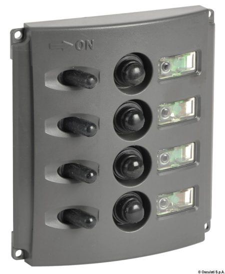 Cuadros eléctricos con fusibles automáticos y doble LED.