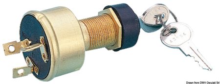 Llave de arranque impermeable de 3 contactos
