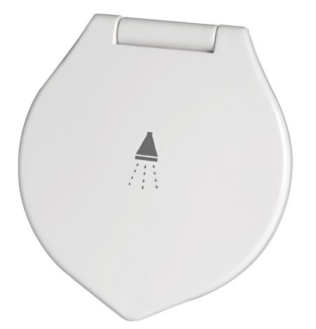 Ducha de exterior ELEGANTE con rociador MIZAR con pulsador