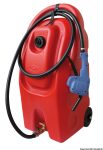 Contenedor de transporte con ruedas para gasolina.
