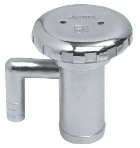 Tapones de repostaje de acero inoxidable AISI 316 pulido espejo, equipados con ventilación incorporada
