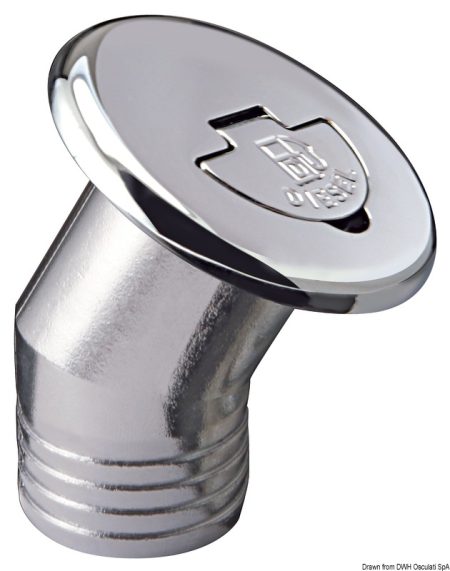 Tapón de llenado de latón cromado