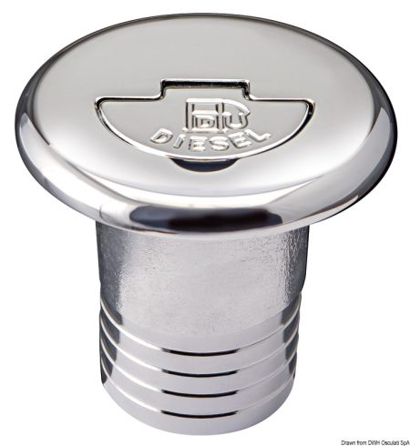 Tapón de llenado de latón cromado
