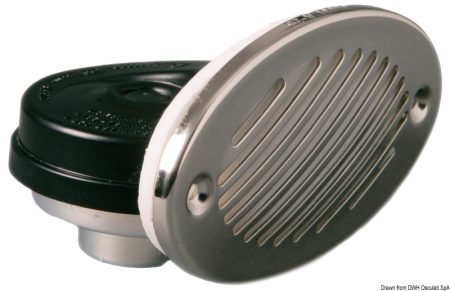 Cuerno de acero inoxidable Fiamm 140 x 80 mm