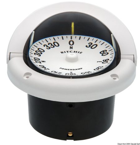 Brújulas RITCHIE Helmsman 3'' 3/4 (94 mm) con compensadores e iluminación nocturna