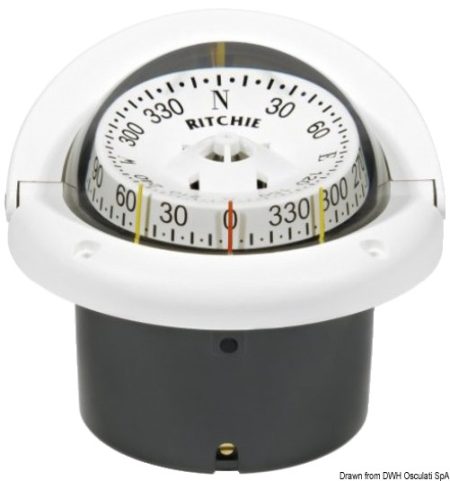 Brújulas RITCHIE Helmsman 3'' 3/4 (94 mm) con compensadores e iluminación nocturna
