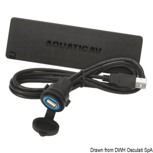 Cable de conexión de 7,2 m AQ-MP-5UBT-S sintonizador estanco AQUATIC AV