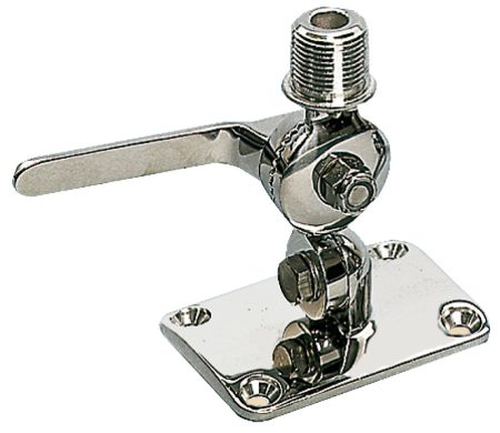 Base doble giratoria para antenas de radio.