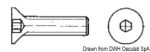 Tornillo con cabeza avellanada, UNI 5933 DIN 7991