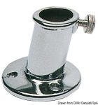 Base de latón cromado para varilla de 25mm