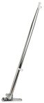 Mástil de acero inoxidable 14 x 400 mm con base de ABS