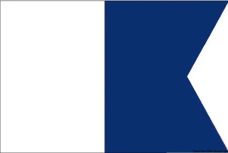 Banderas de señales de tejido de lana.