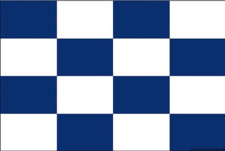 Banderas de señales de tejido de lana.