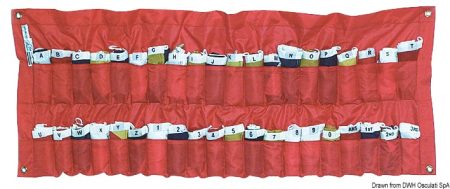 40 banderas "Gran Pavese" con bolsa 30 x 42 cm