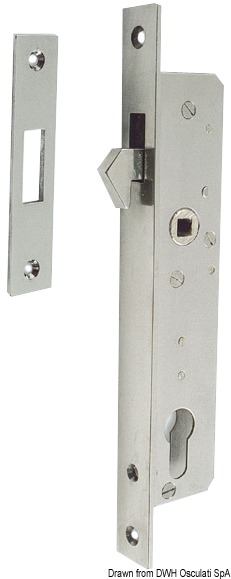 Cerradura de puerta corredera de acero inoxidable
