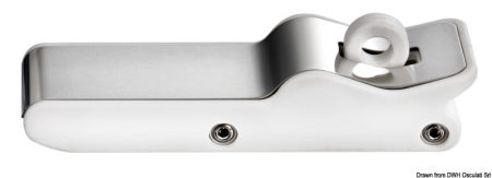 Cerradura antivibración para taquilla con tapa de acero inoxidable.
