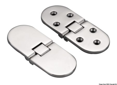 Bisagras microfundidas de precisión, rotación de 180°.