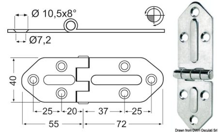 Bisagras 2,5 mm