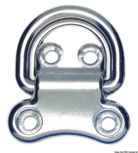 Anillos plegables de acero inoxidable.