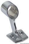 Soporte de pasamanos con placa base rectangular