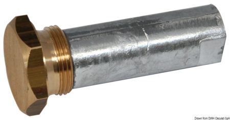 Ánodo de motor embarcado/fueraborda con tapón (zinc)
