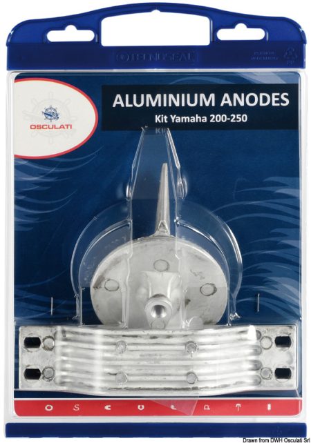 Kit de ánodos para fuerabordas Yamaha